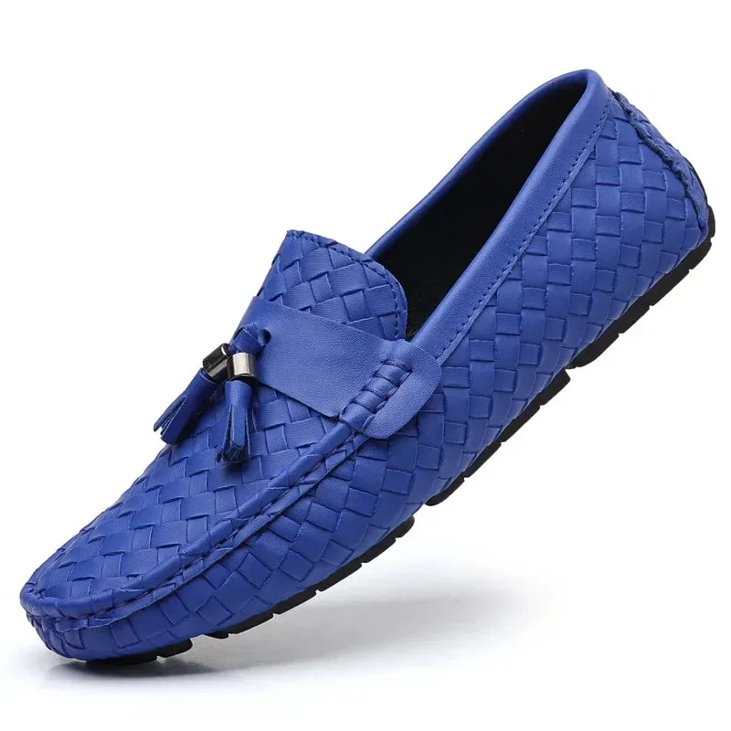 Designer Leather Casual Shoes for Men High Quality Fashion Comfortable Man's Loafers Flats Driving Shoes