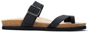 'Douglas' men's slide wide fit (H) sandal - black