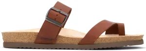 'Douglas' men's wide fit (H) slide sandal - brown
