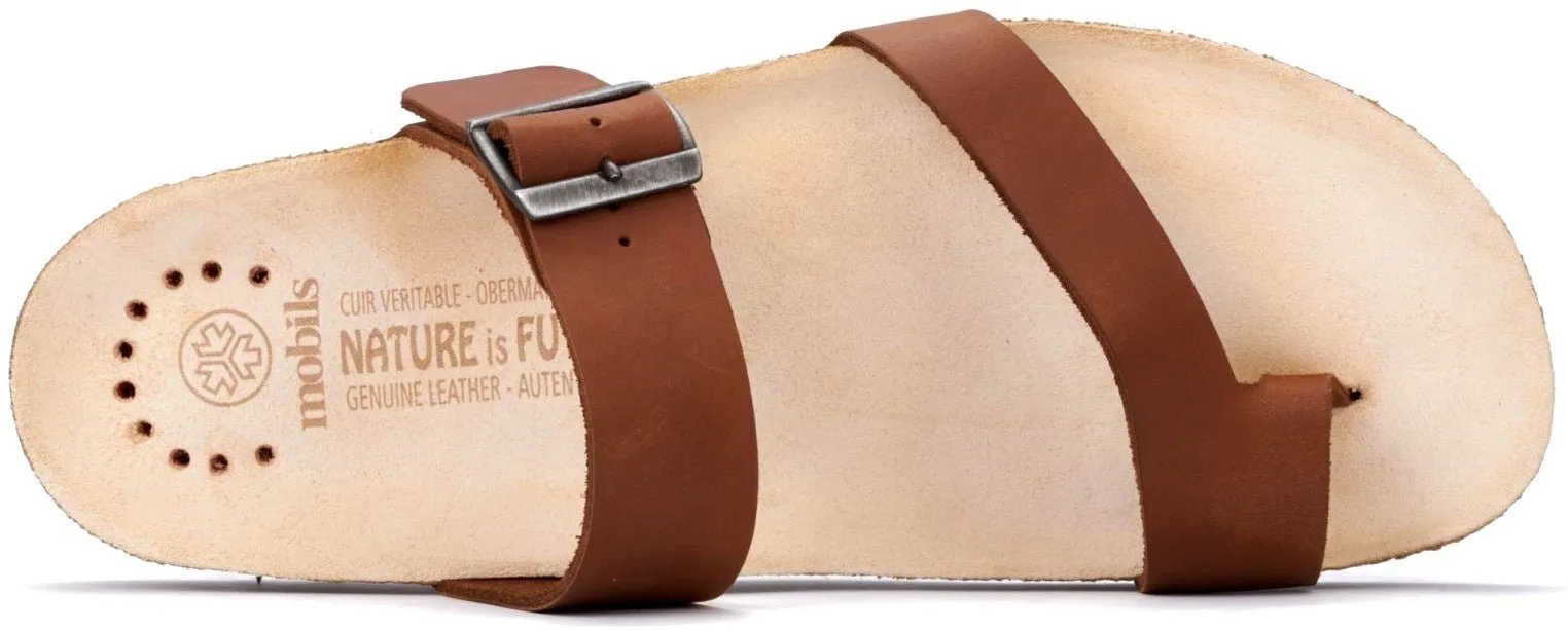 'Douglas' men's wide fit (H) slide sandal - brown