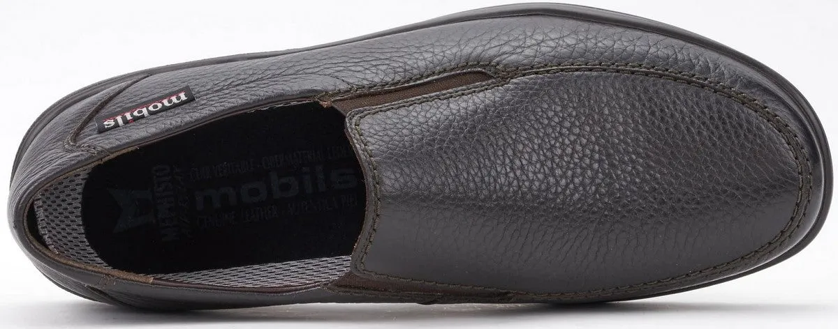 'Ewald' men's ergonomic wide fit (H) loafer - Brown