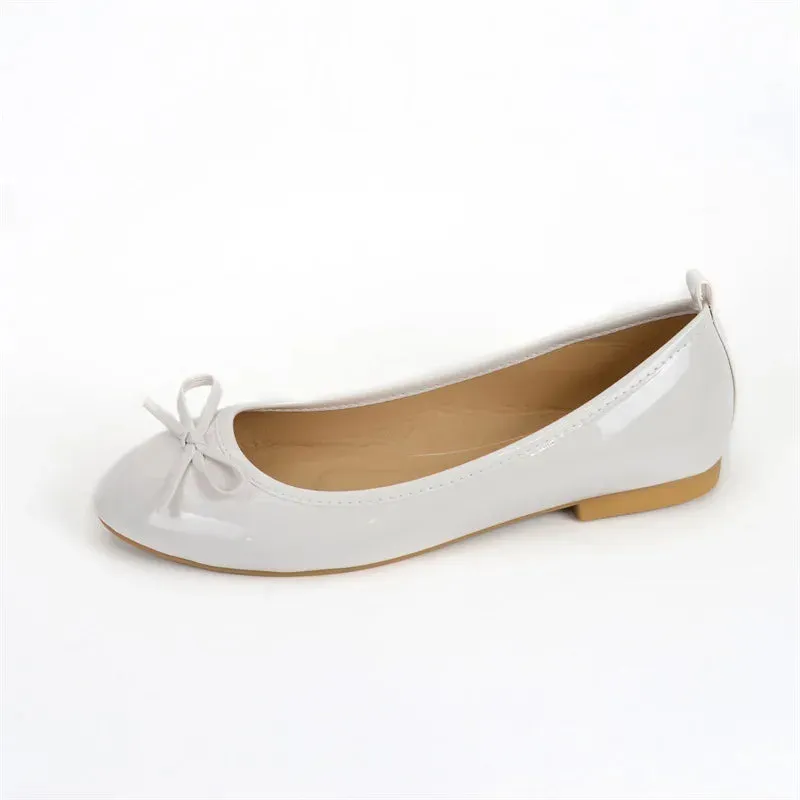 Flat Shoes Women Ballerinas Round Toe Bowtie Slip on Ballet Flats Lazy Loafers Moccasins Ladies Casual Flats Shoes