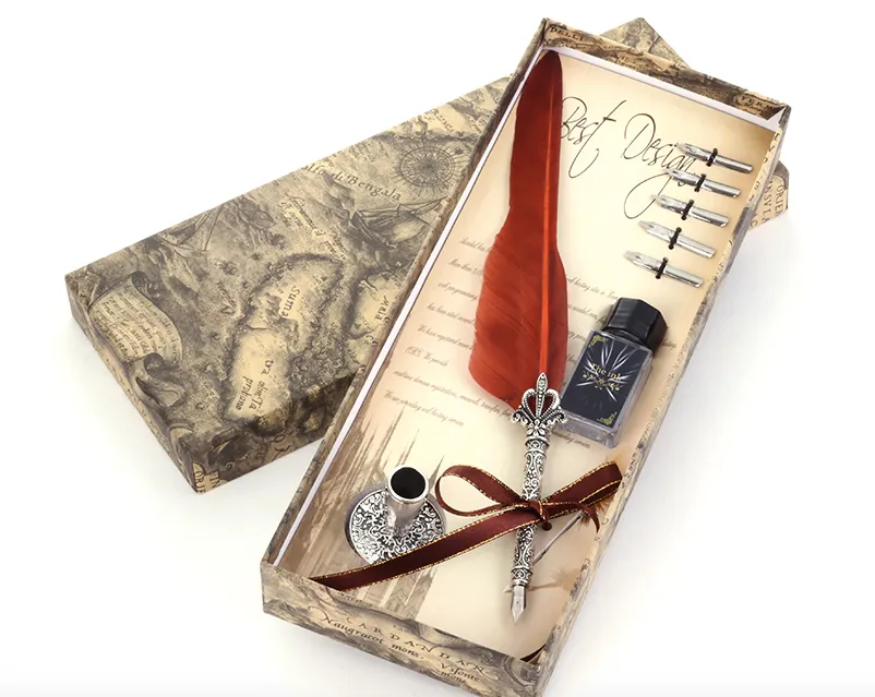 Fountain Feather Dip Quill Pen