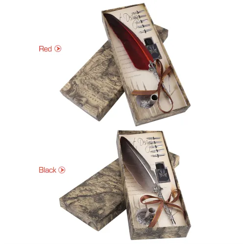 Fountain Feather Dip Quill Pen