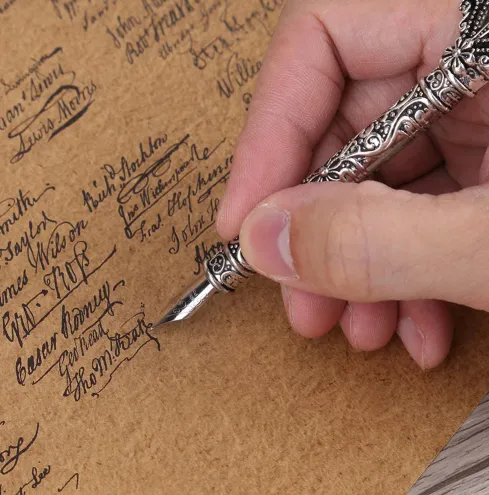 Fountain Feather Dip Quill Pen