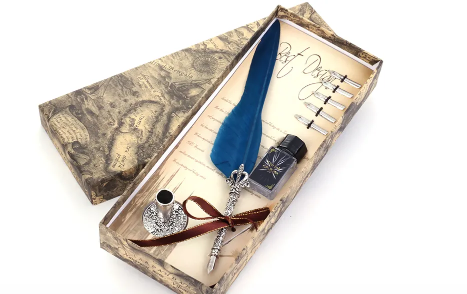 Fountain Feather Dip Quill Pen