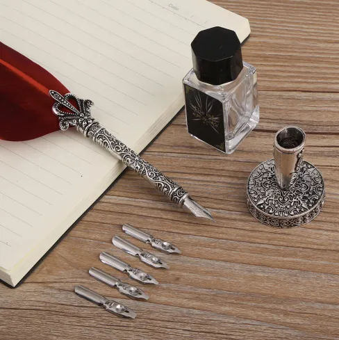 Fountain Feather Dip Quill Pen