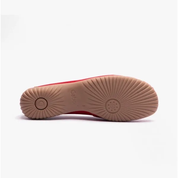 Gabor CALIFORNIA Womens Nubuck Moccasin Loafers Red