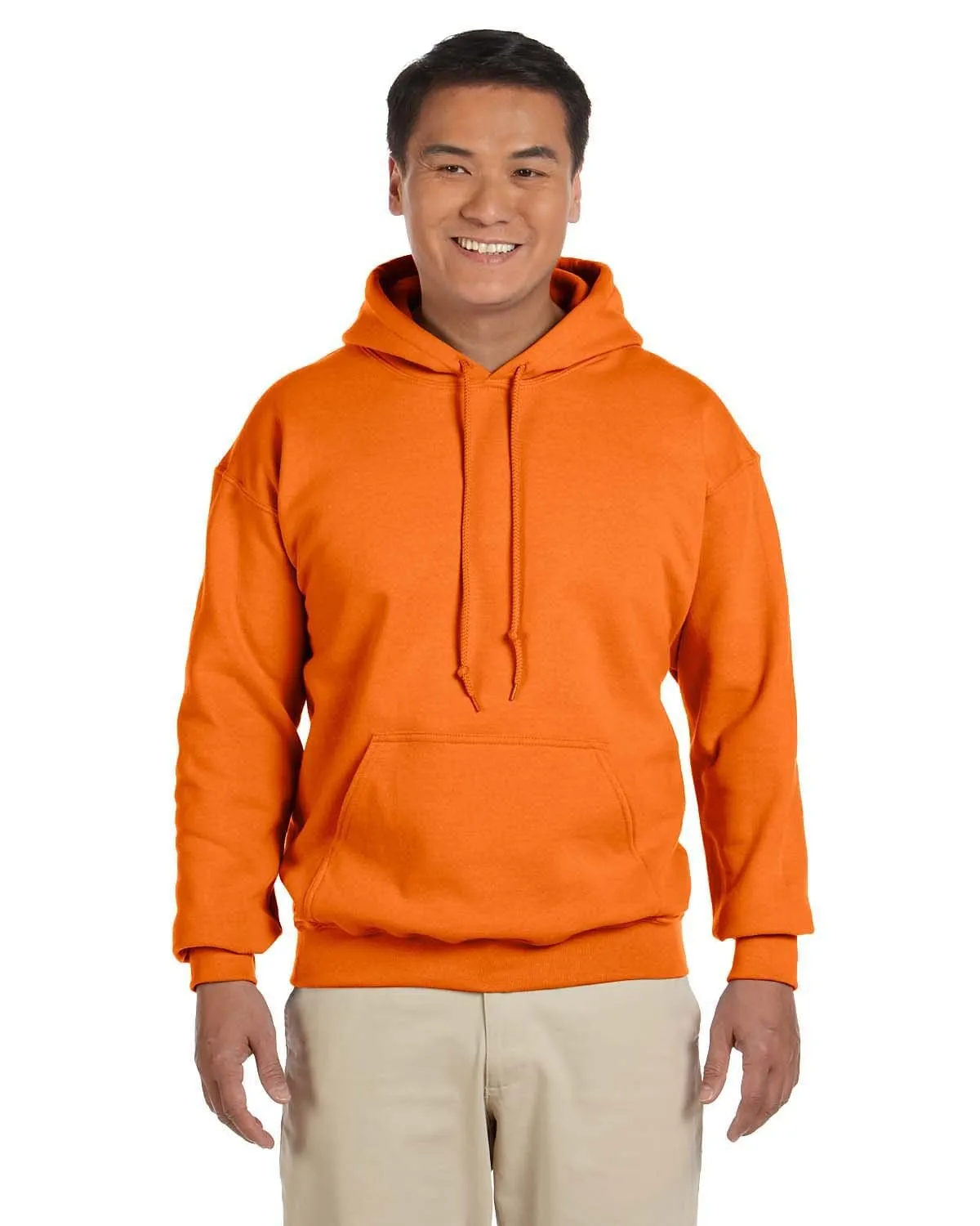 Gildan Lightweight 50/50 Hoodie Sweatshirt | S Orange