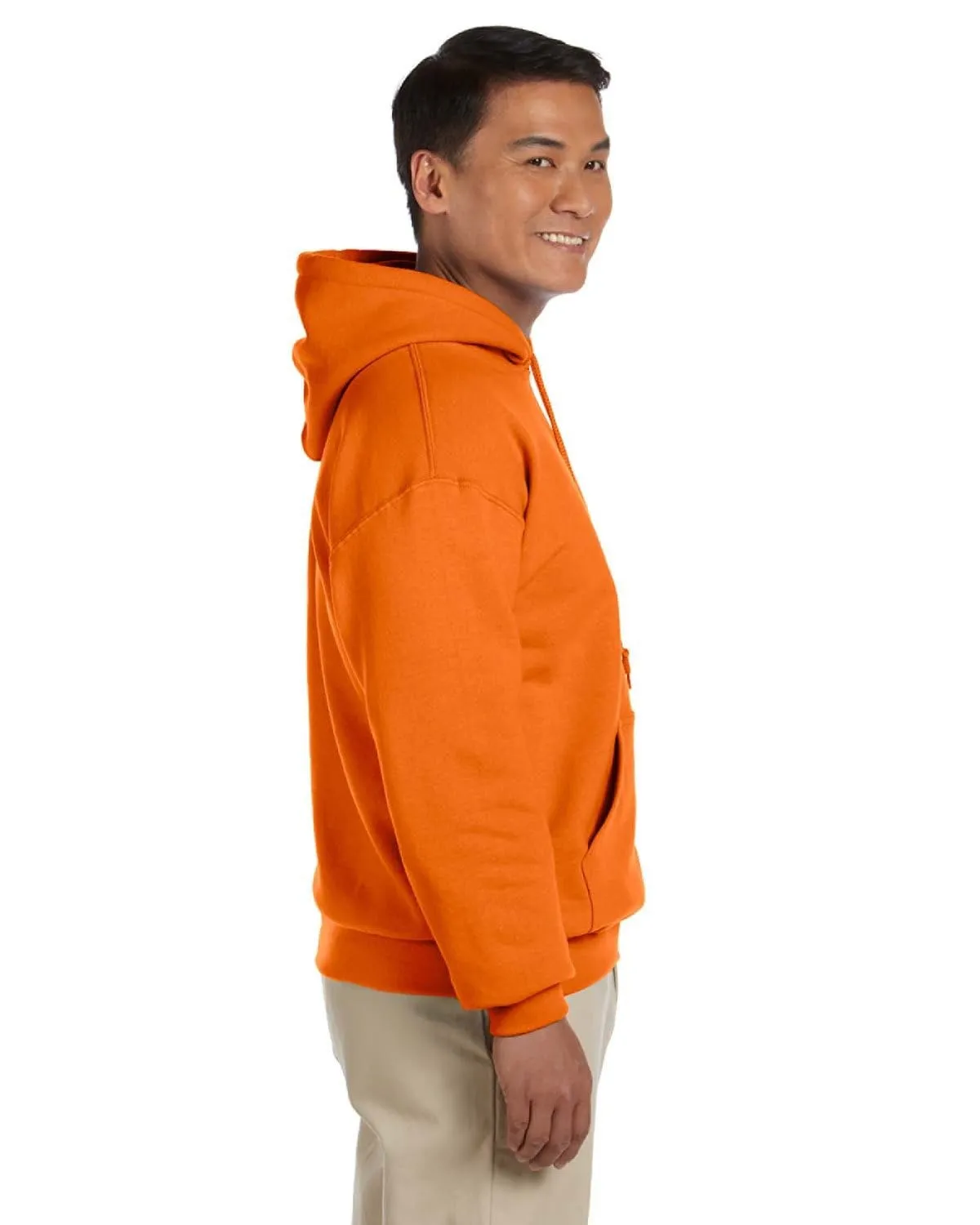 Gildan Lightweight 50/50 Hoodie Sweatshirt | S Orange