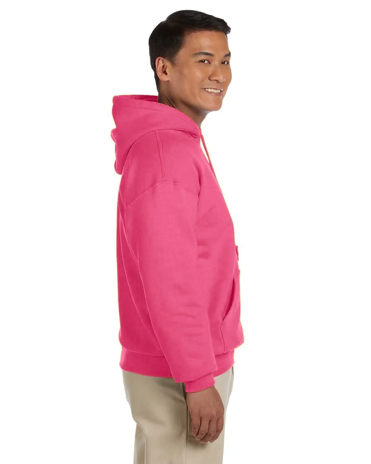 Gildan Lightweight 50/50 Hoodie Sweatshirt | Safety Pink