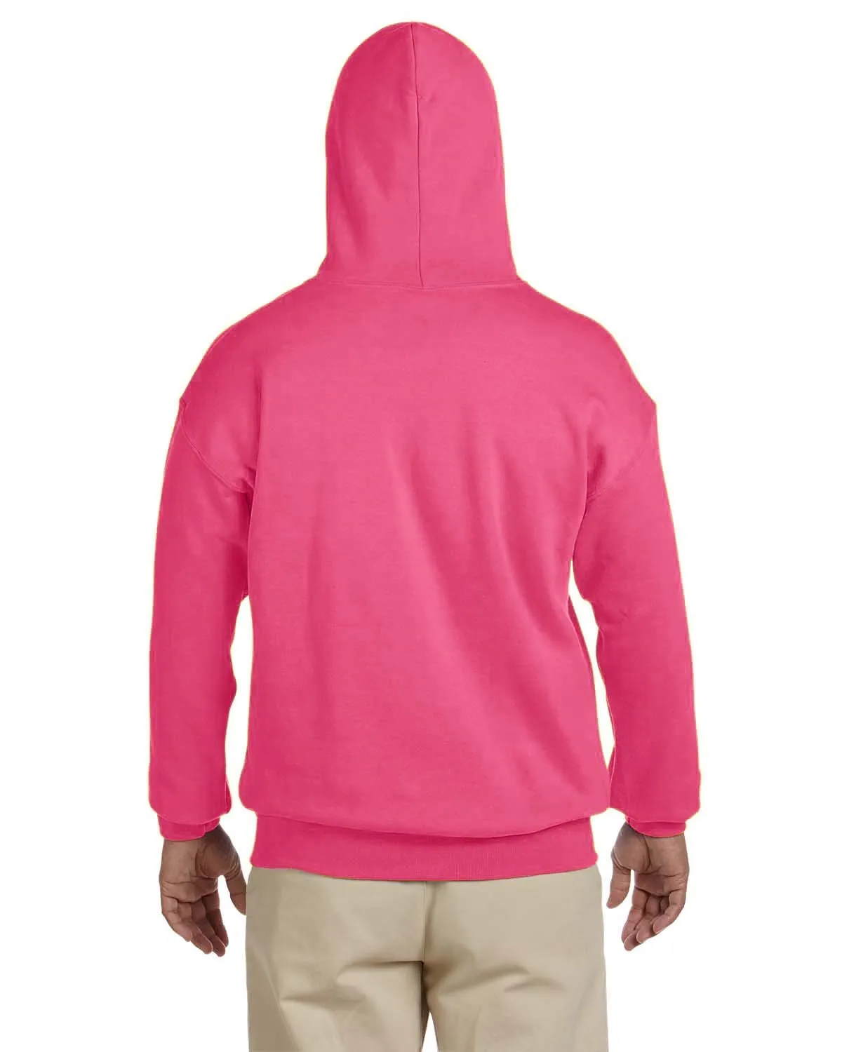 Gildan Lightweight 50/50 Hoodie Sweatshirt | Safety Pink