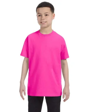 Gildan Youth Lightweight 100% Cotton T-Shirt | Azalea