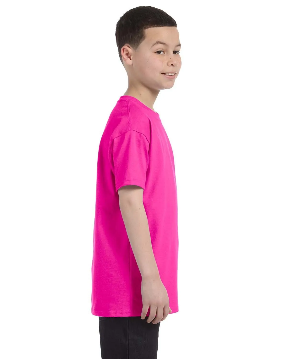 Gildan Youth Lightweight 100% Cotton T-Shirt | Azalea