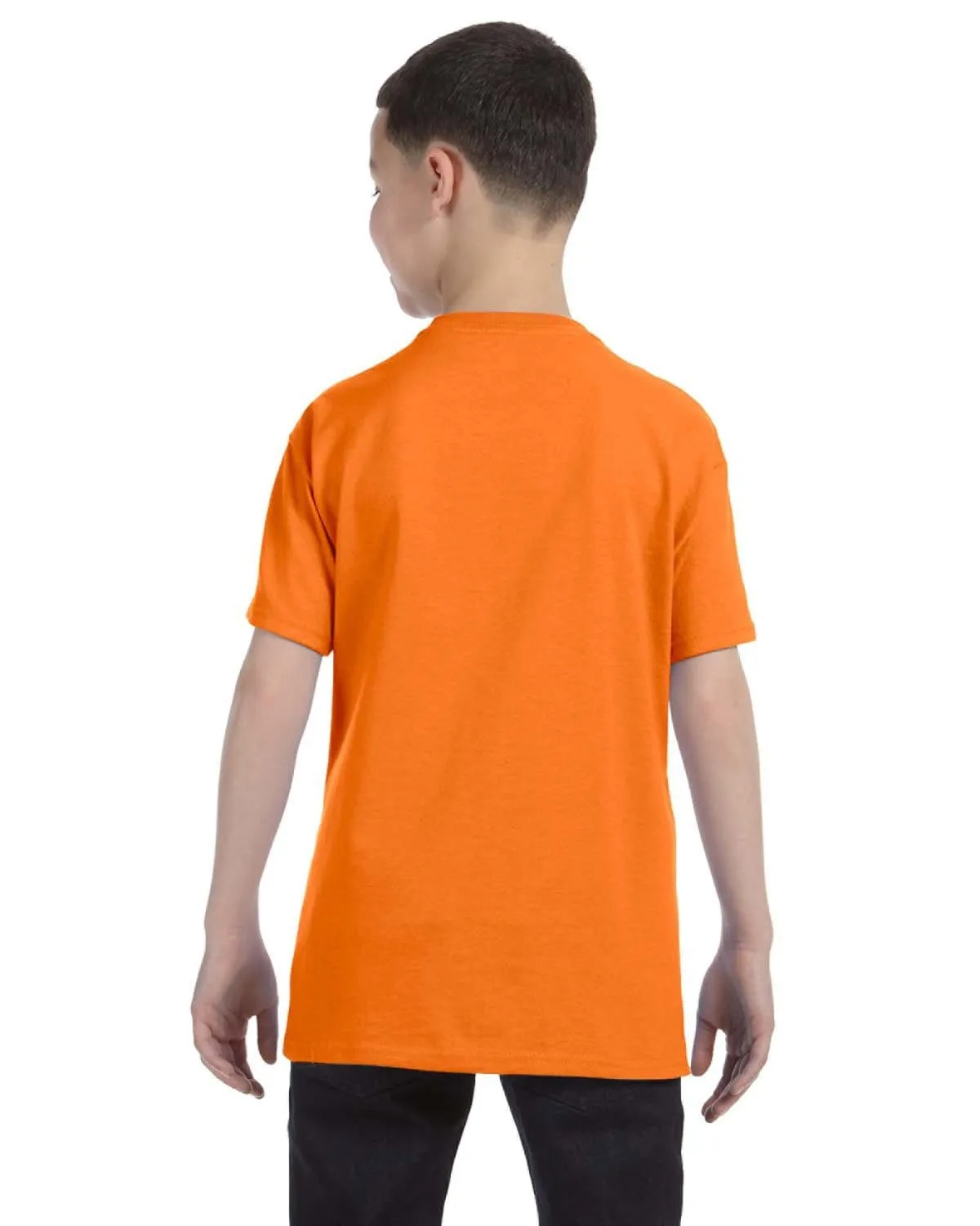 Gildan Youth Lightweight 100% Cotton T-Shirt | S Orange