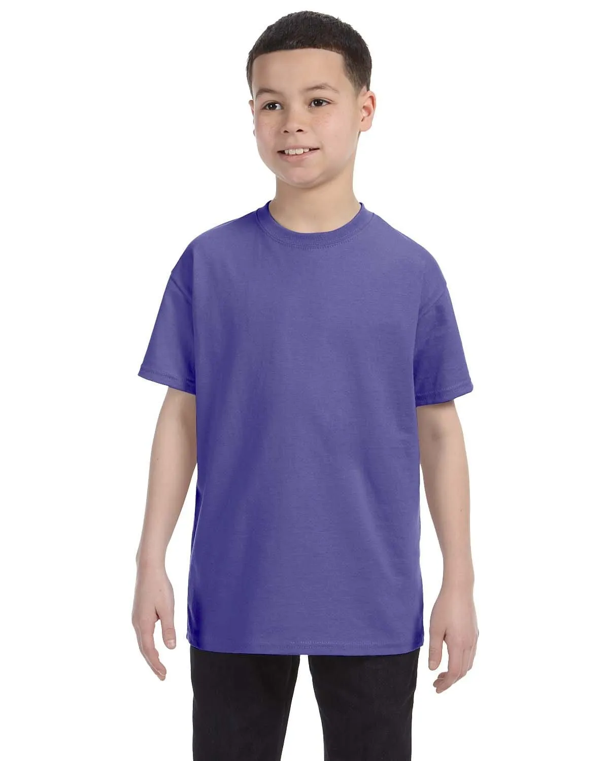 Gildan Youth Lightweight 100% Cotton T-Shirt | Violet