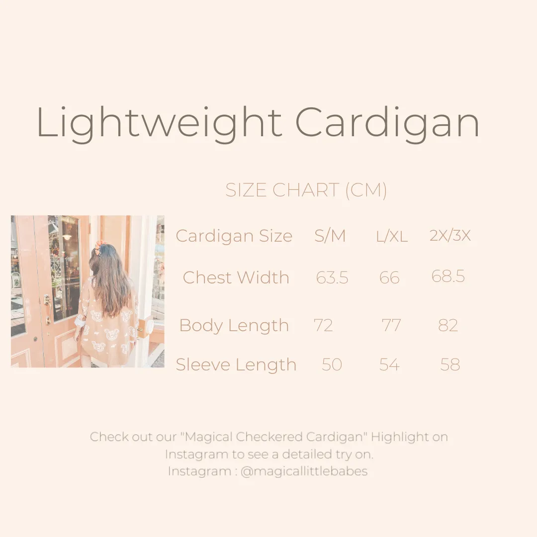 Gingerbread Lightweight Cardigan *READY TO SHIP