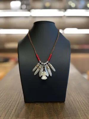 Goros Eagle Pendant Setup With Leather Cord