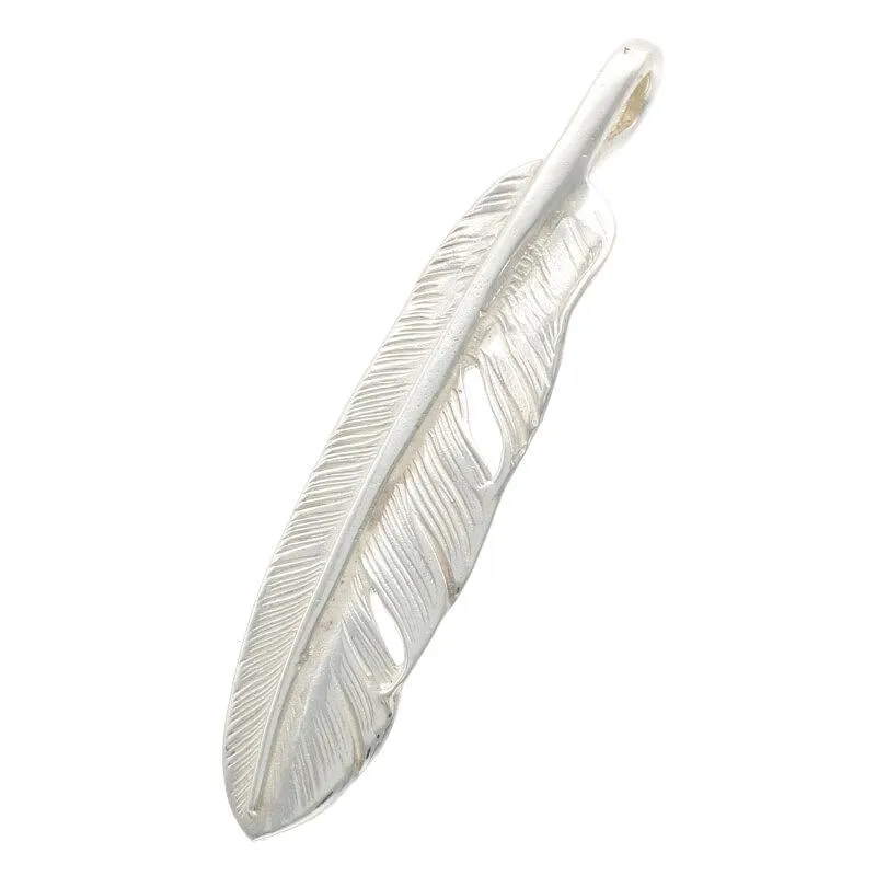 Goros Silver Feather-Facing Left