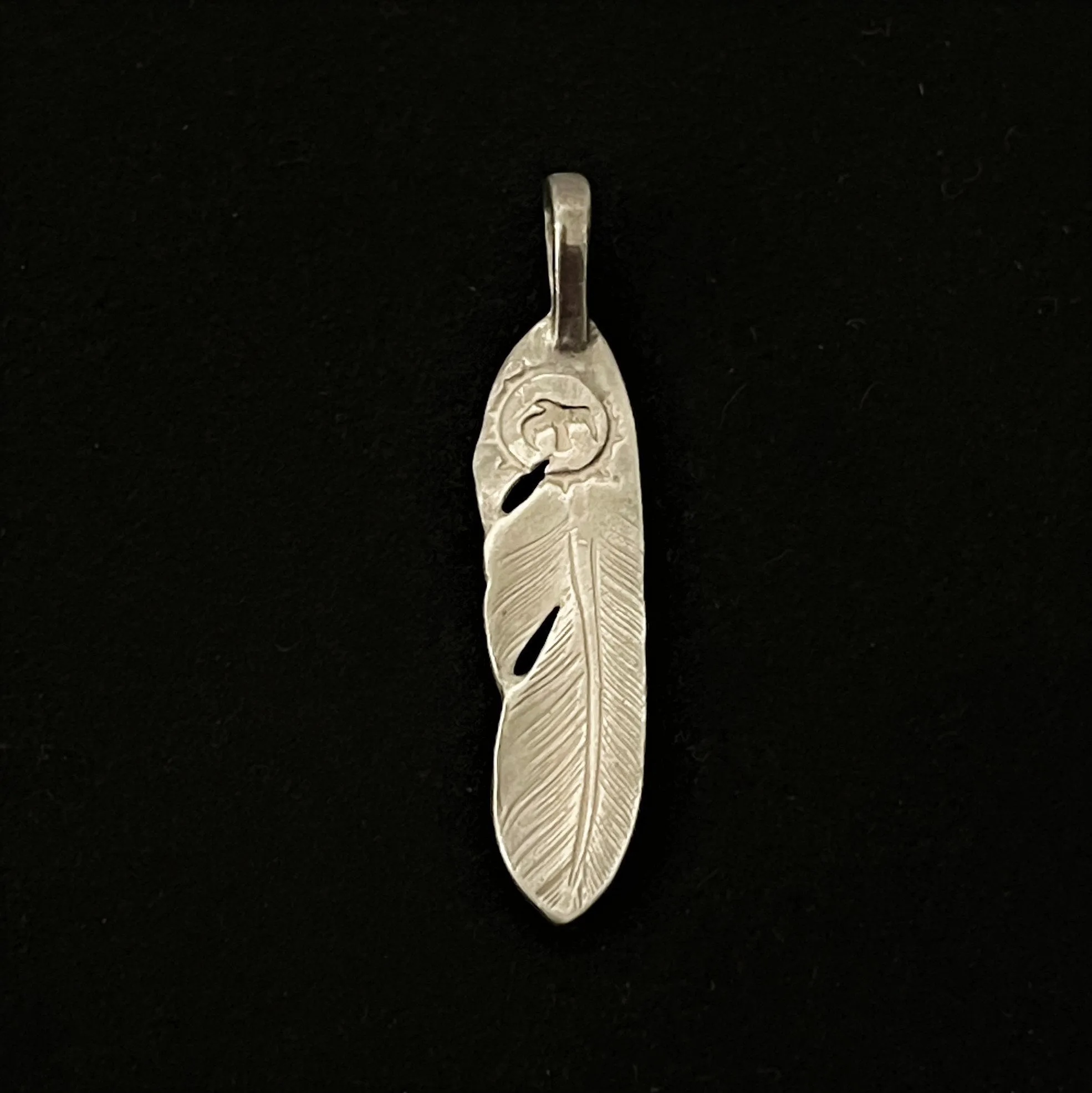 Goros Silver Feather-Facing Left