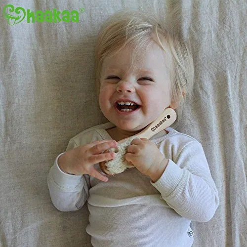 Haakaa Wooden Baby Hair Brush