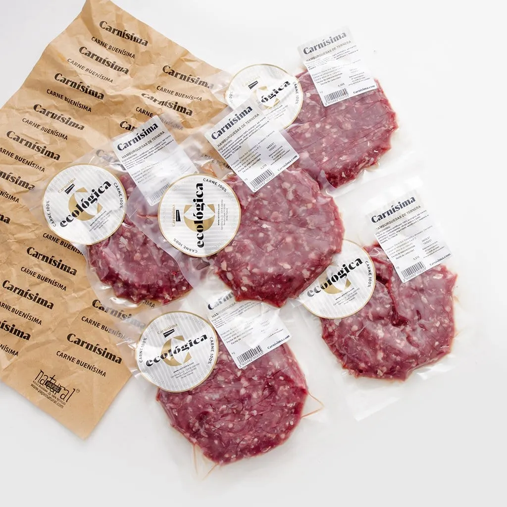 Hamburguesas de Ternera Eco Pasto Lechal 200 g/ud