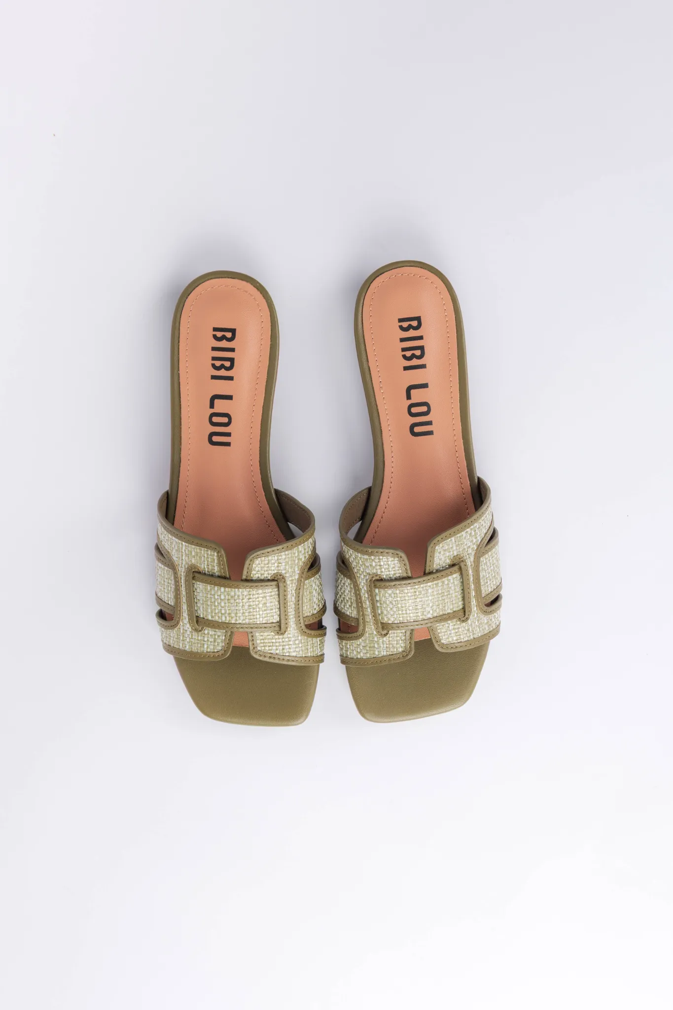HOLLY FLAT SANDALS - KAKI GREEN