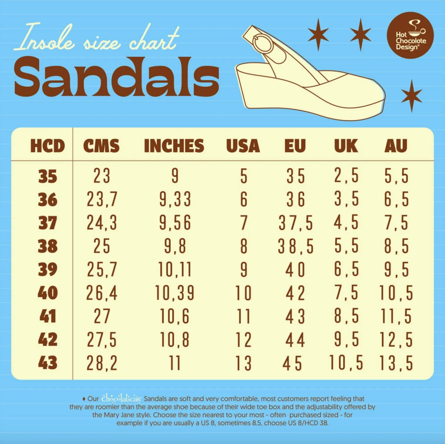 Hot Chocolate Chocolaticas® Widow Women's Sandals