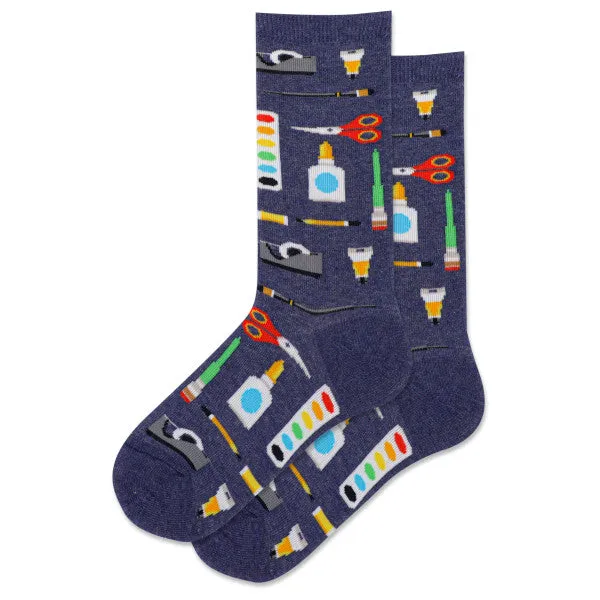 HOTSOX Kids' Art and Craft Supplies Crew Sock