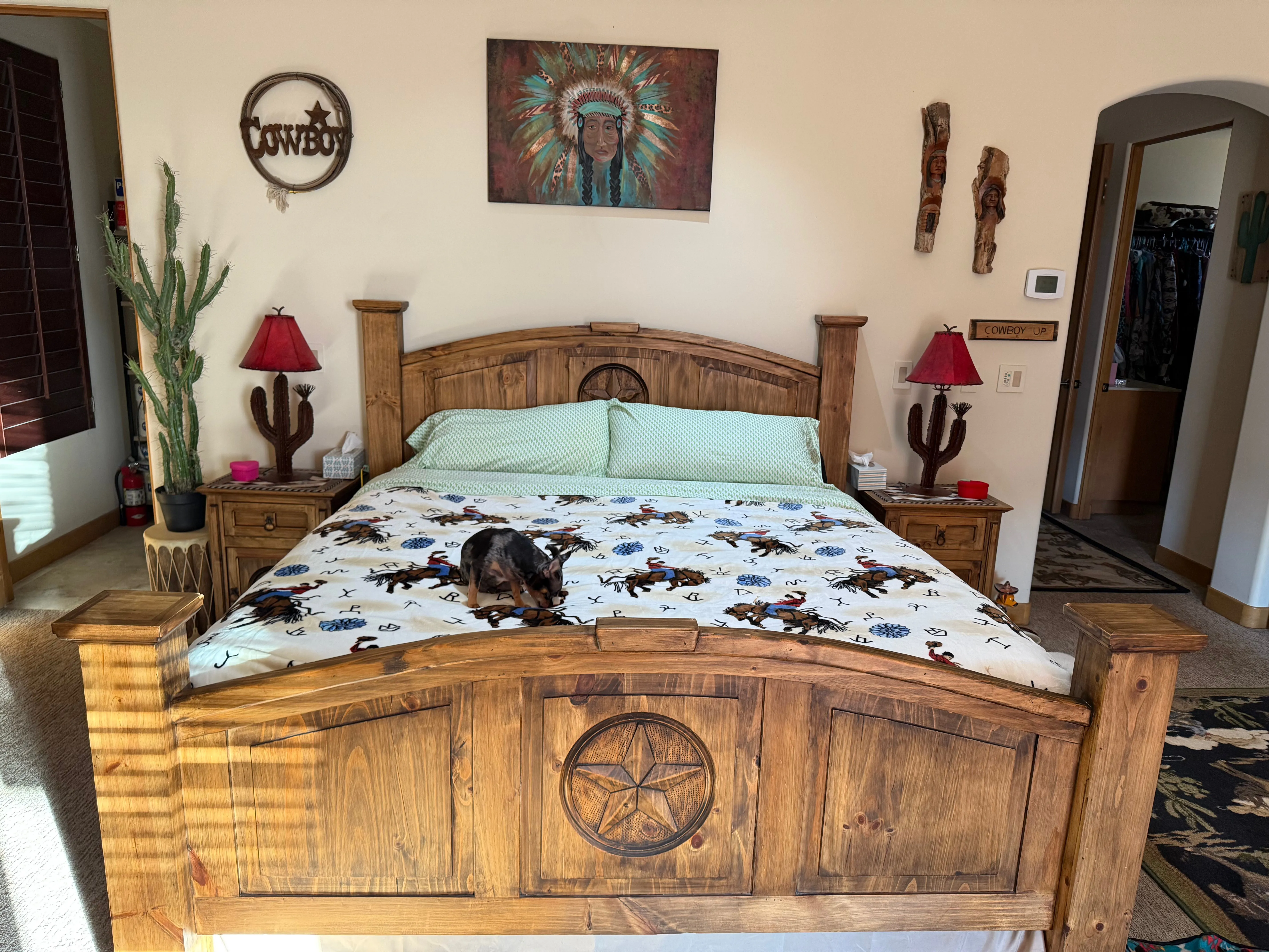 HUGE King Southwest LUXURY flannel BLANKET