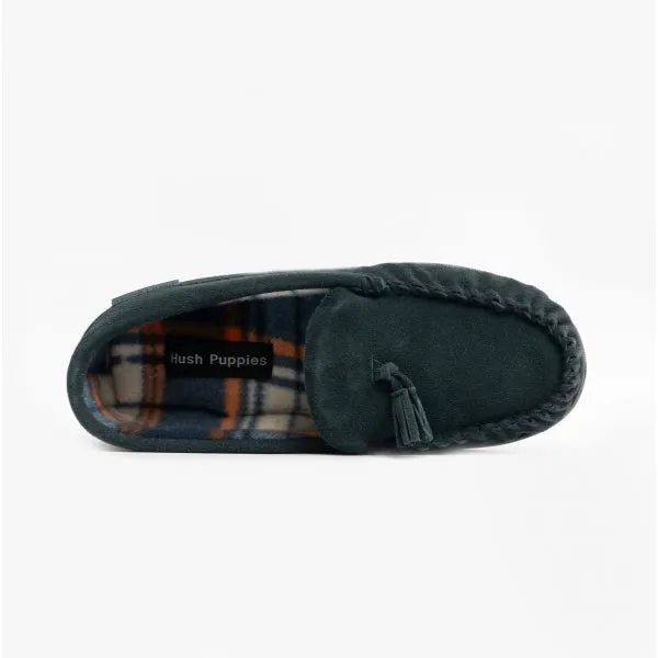 Hush Puppies LINUS Mens Suede Moccasins Navy