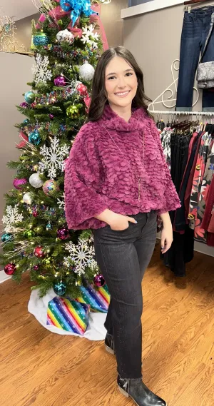 Ivy Jane Feather Fur Popover Top