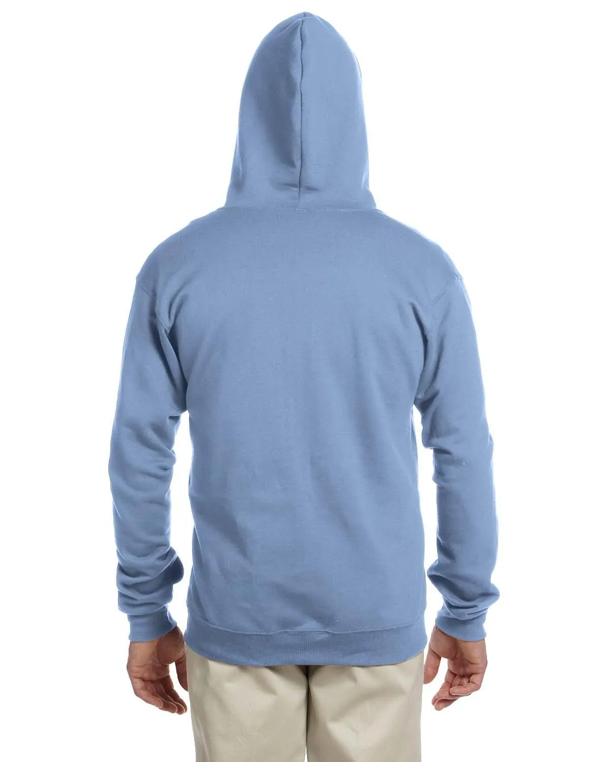 Jerzees Lightweight Full-Zip Hooded Sweatshirt | Light Blue