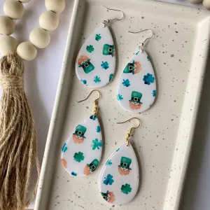 KNOWLTON RESIN EARRINGS | St. Patrick’s Day