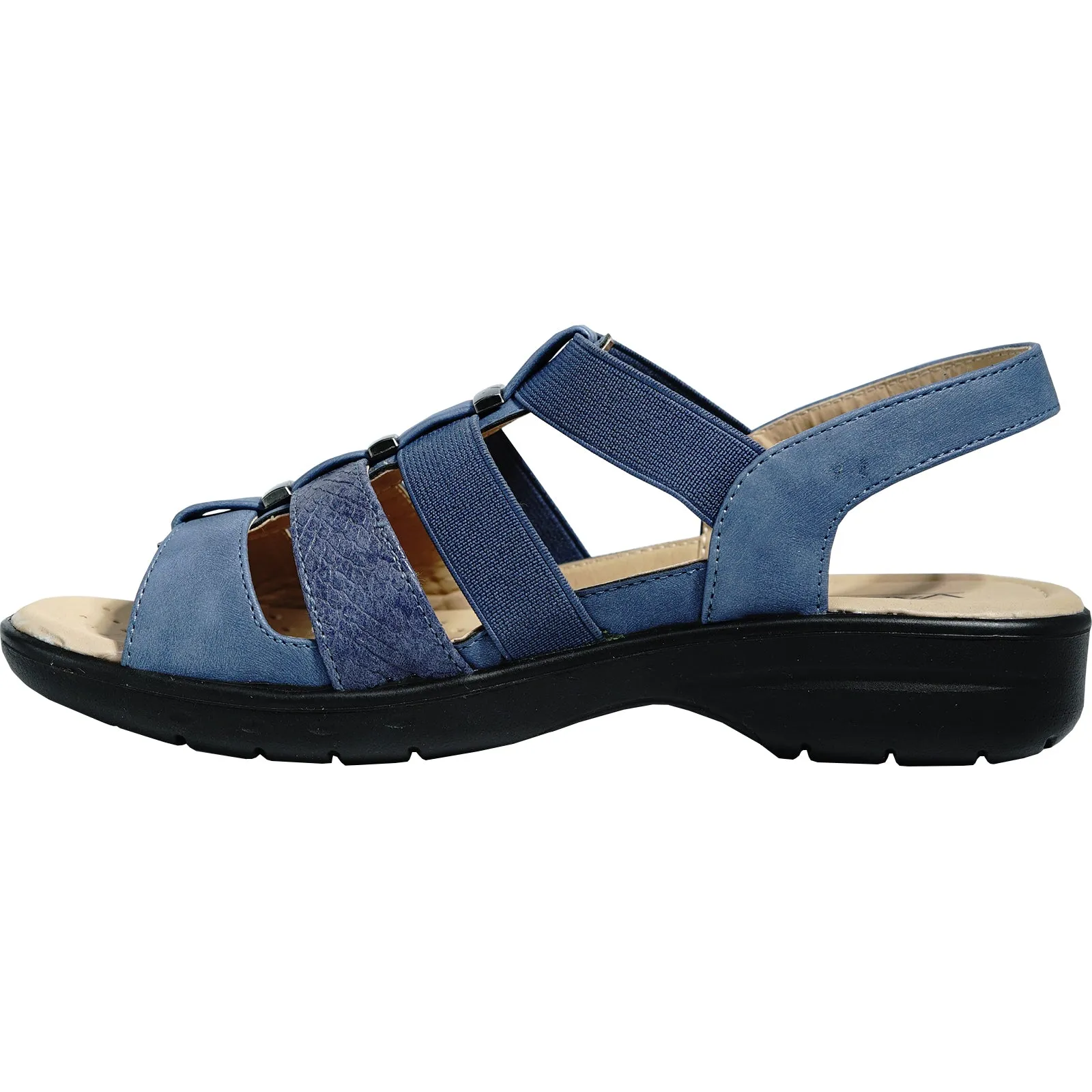 kozi Women Sandal OY5126 Comfort Wedge Sandal Navy