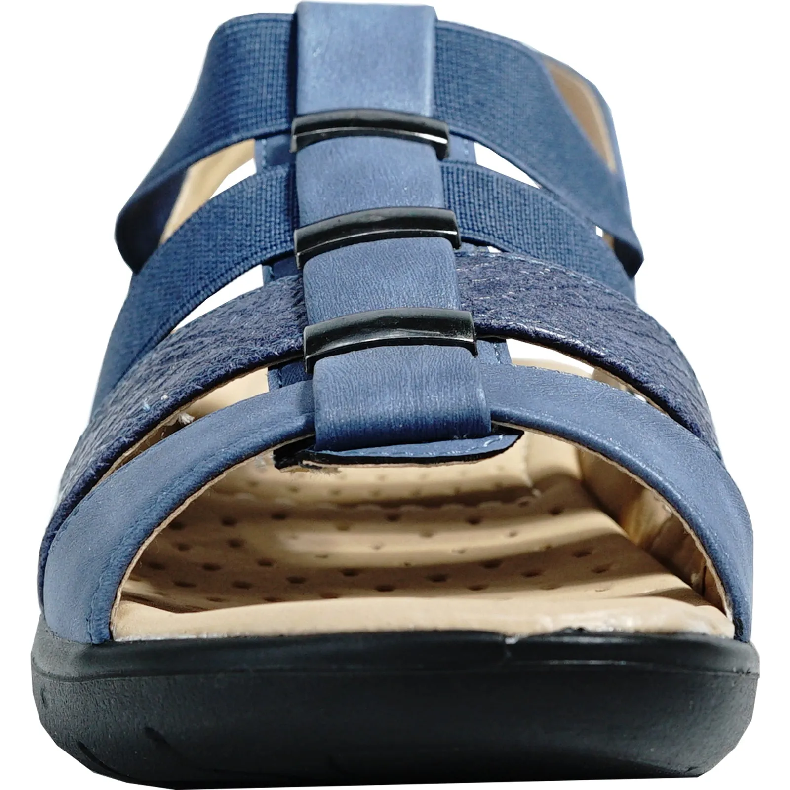 kozi Women Sandal OY5126 Comfort Wedge Sandal Navy