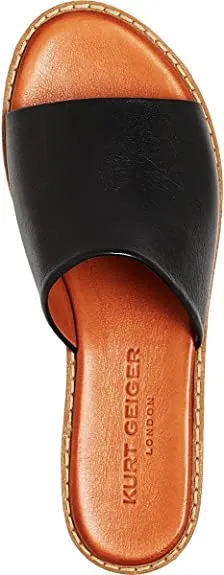 Kurt Geiger Womens Maci Leather Comfort Platforms Black 8 Medium (B,M)