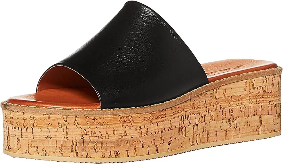 Kurt Geiger Womens Maci Leather Comfort Platforms Black 8 Medium (B,M)