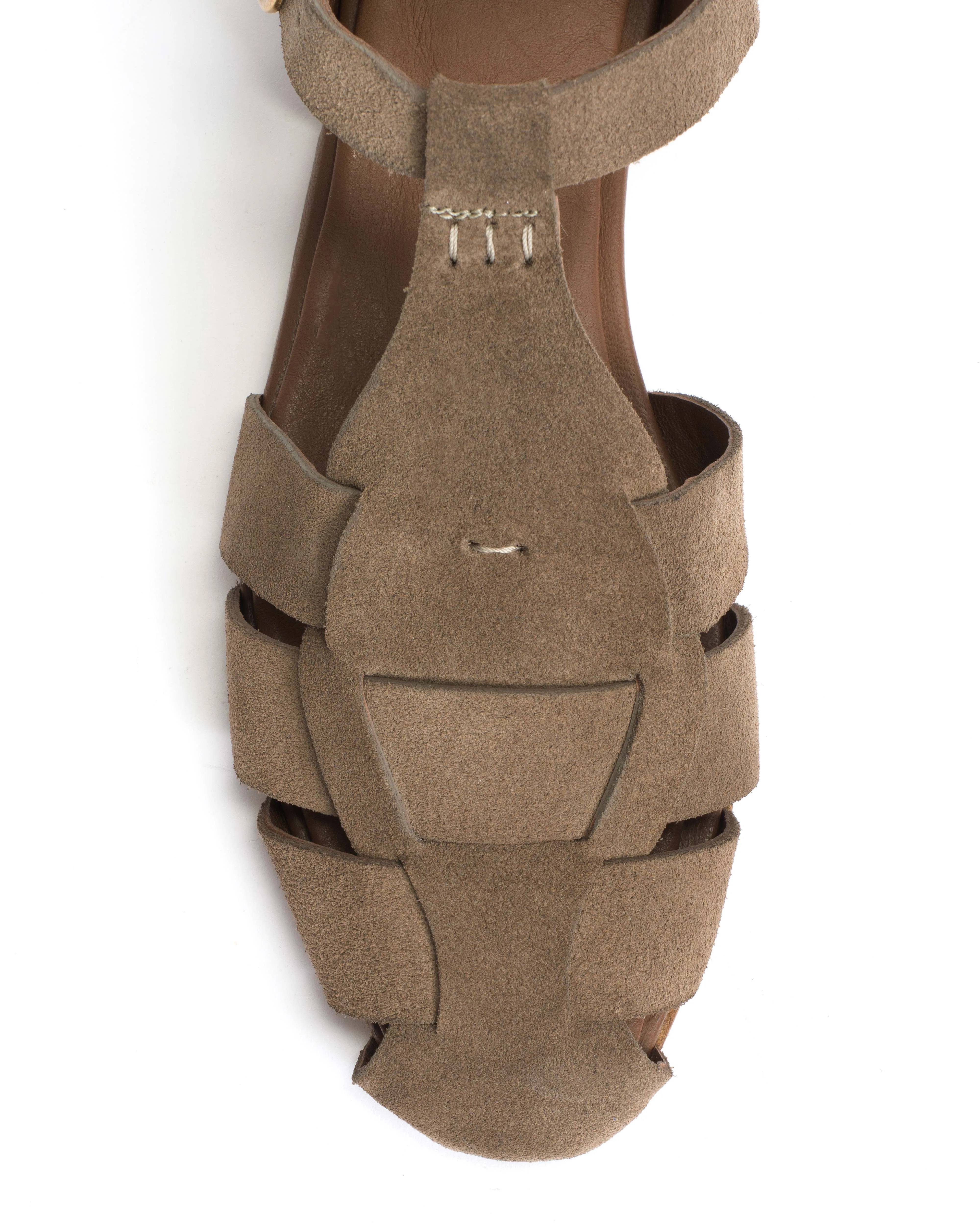 Lain flats Calf suede Mushroom