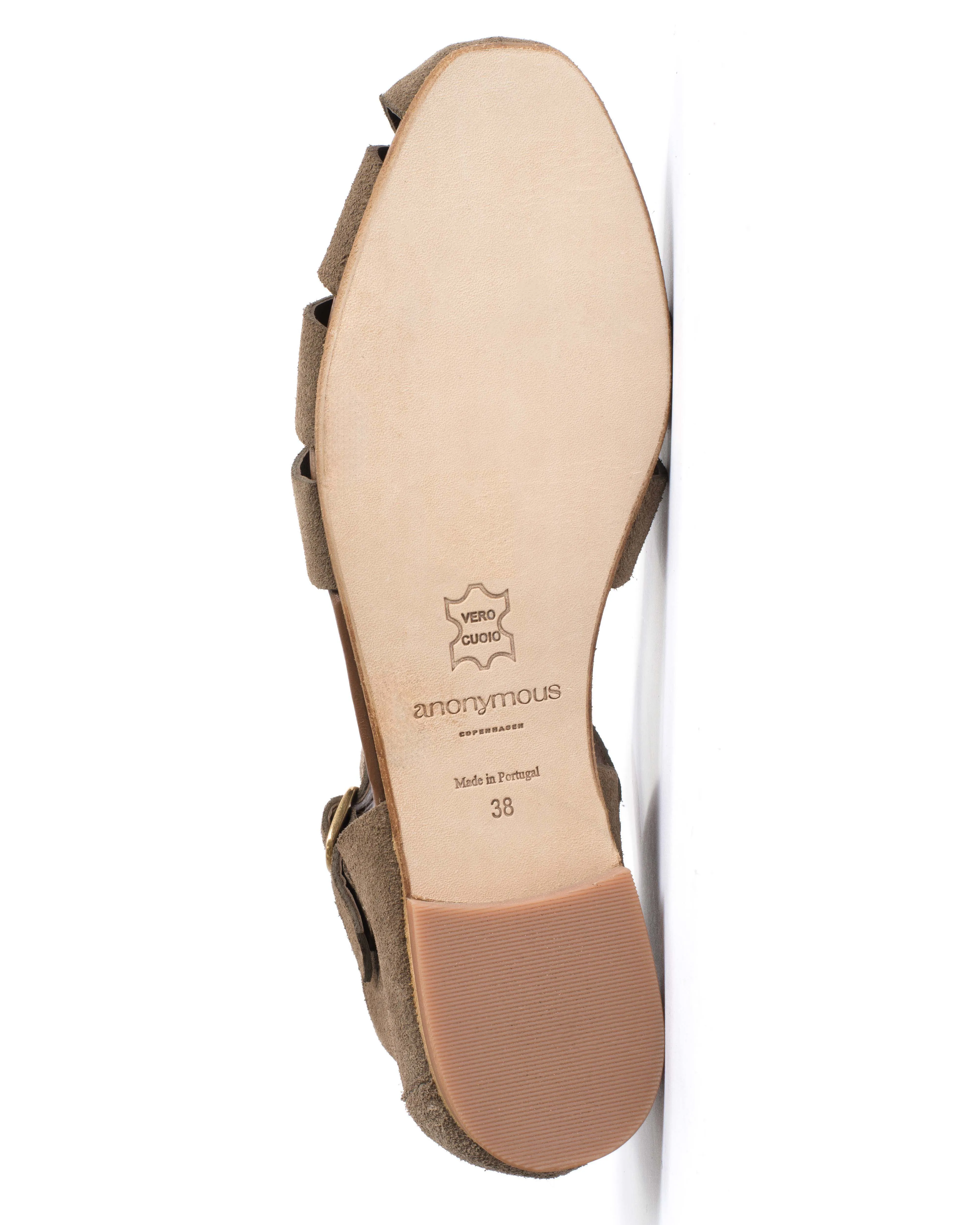 Lain flats Calf suede Mushroom