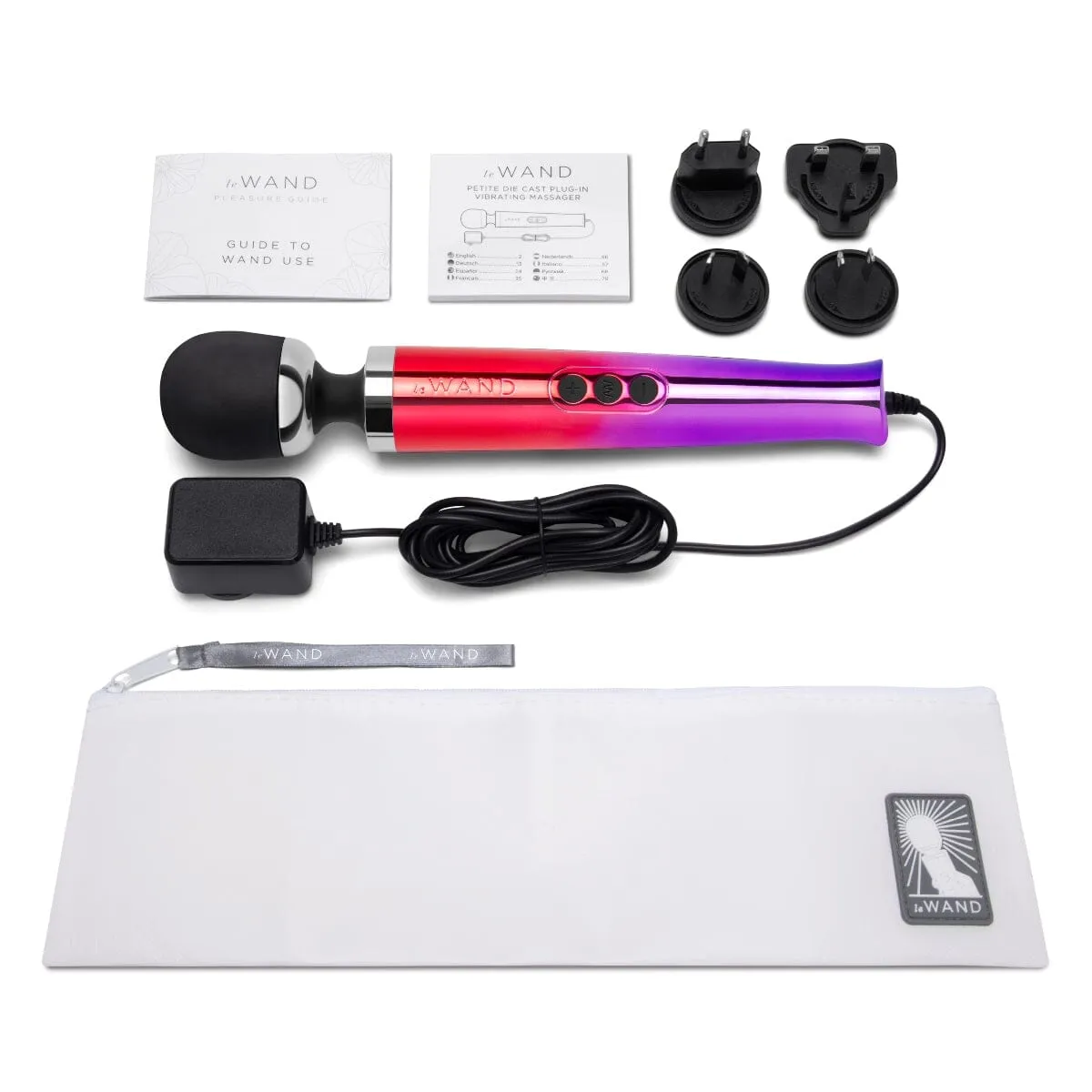 Le Wand Ombre Diecast Luxury Vibrating Massager – Ergonomic Design & Chic Silver Finish