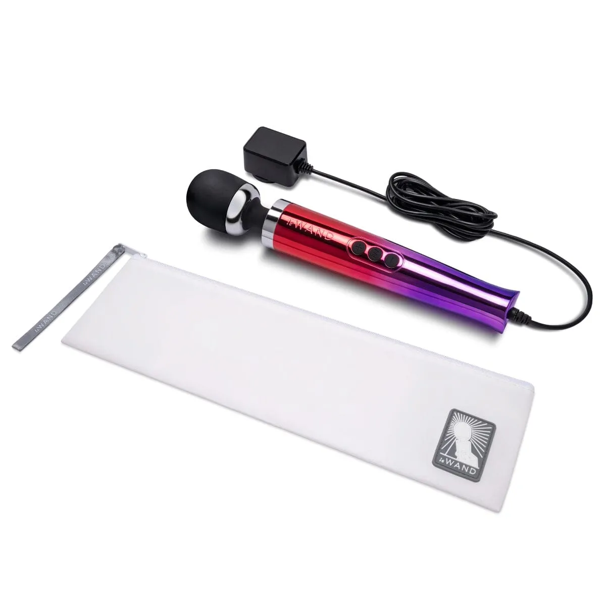 Le Wand Ombre Diecast Luxury Vibrating Massager – Ergonomic Design & Chic Silver Finish
