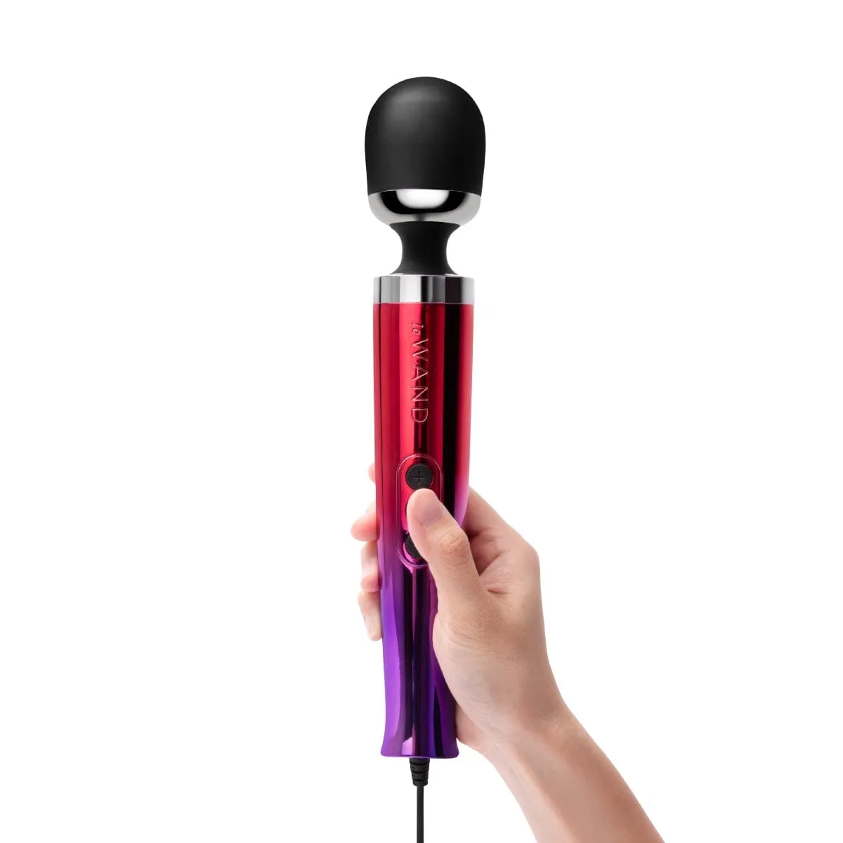 Le Wand Ombre Diecast Luxury Vibrating Massager – Ergonomic Design & Chic Silver Finish
