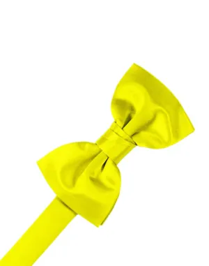 Lemon Luxury Satin Kids Bow Tie