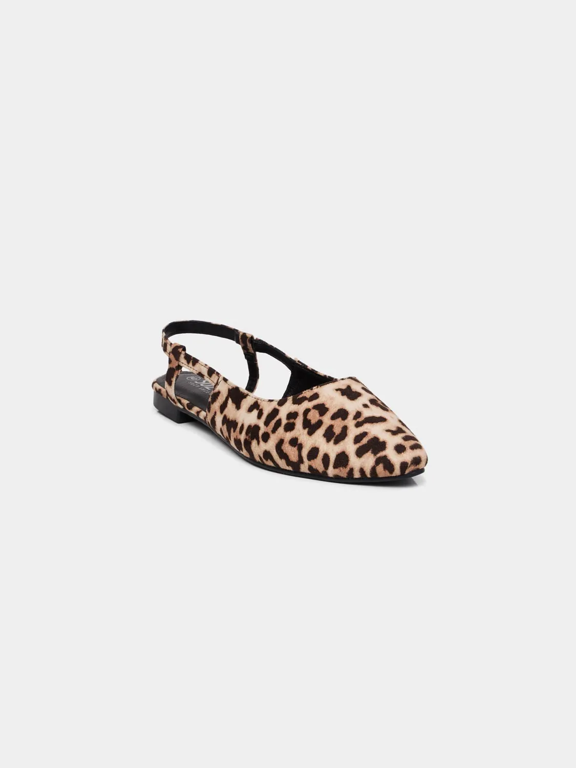 Leopard Print Slingback Flats