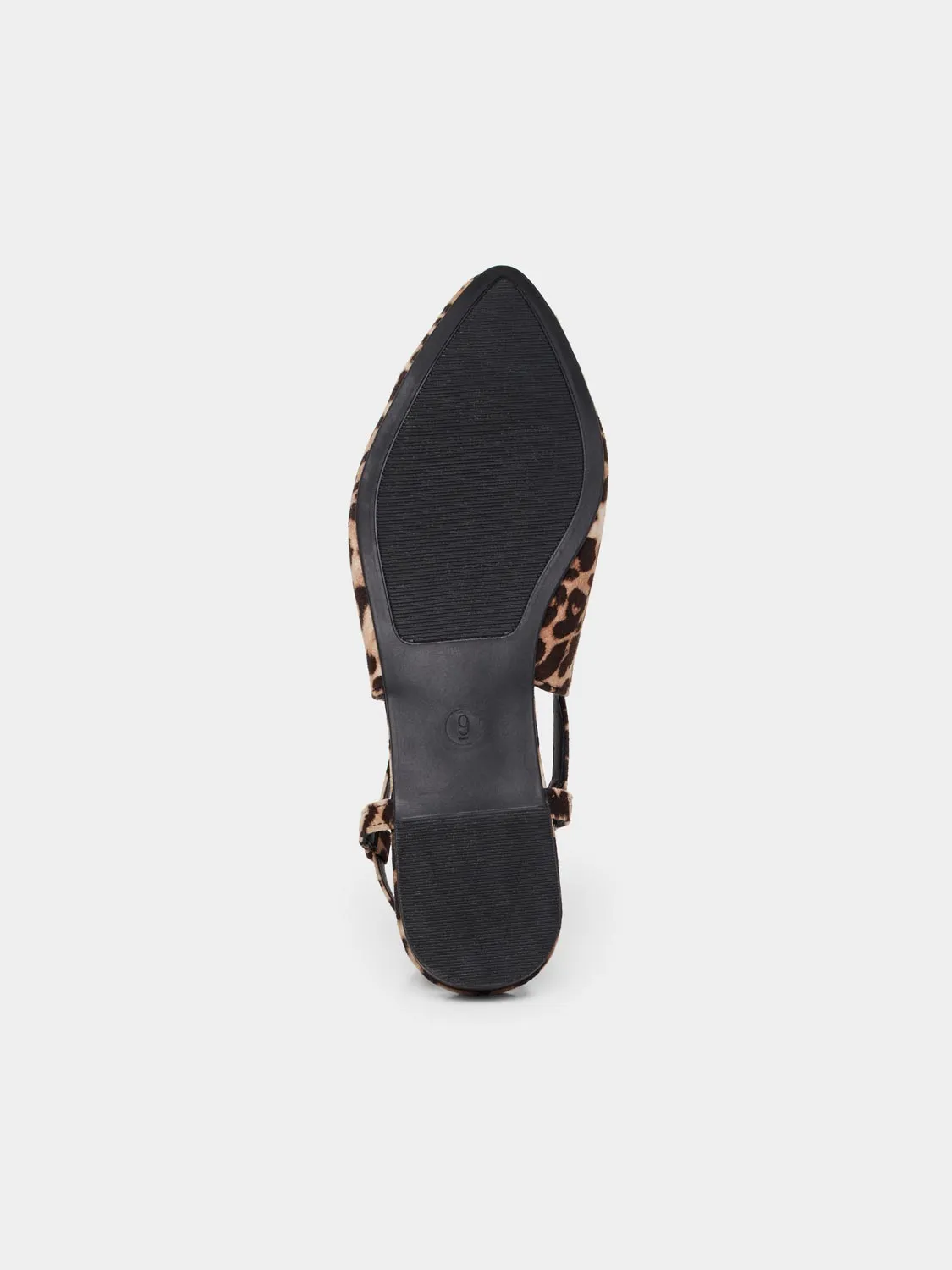 Leopard Print Slingback Flats