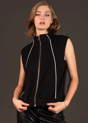 Lightweight Contrast Zip Vest