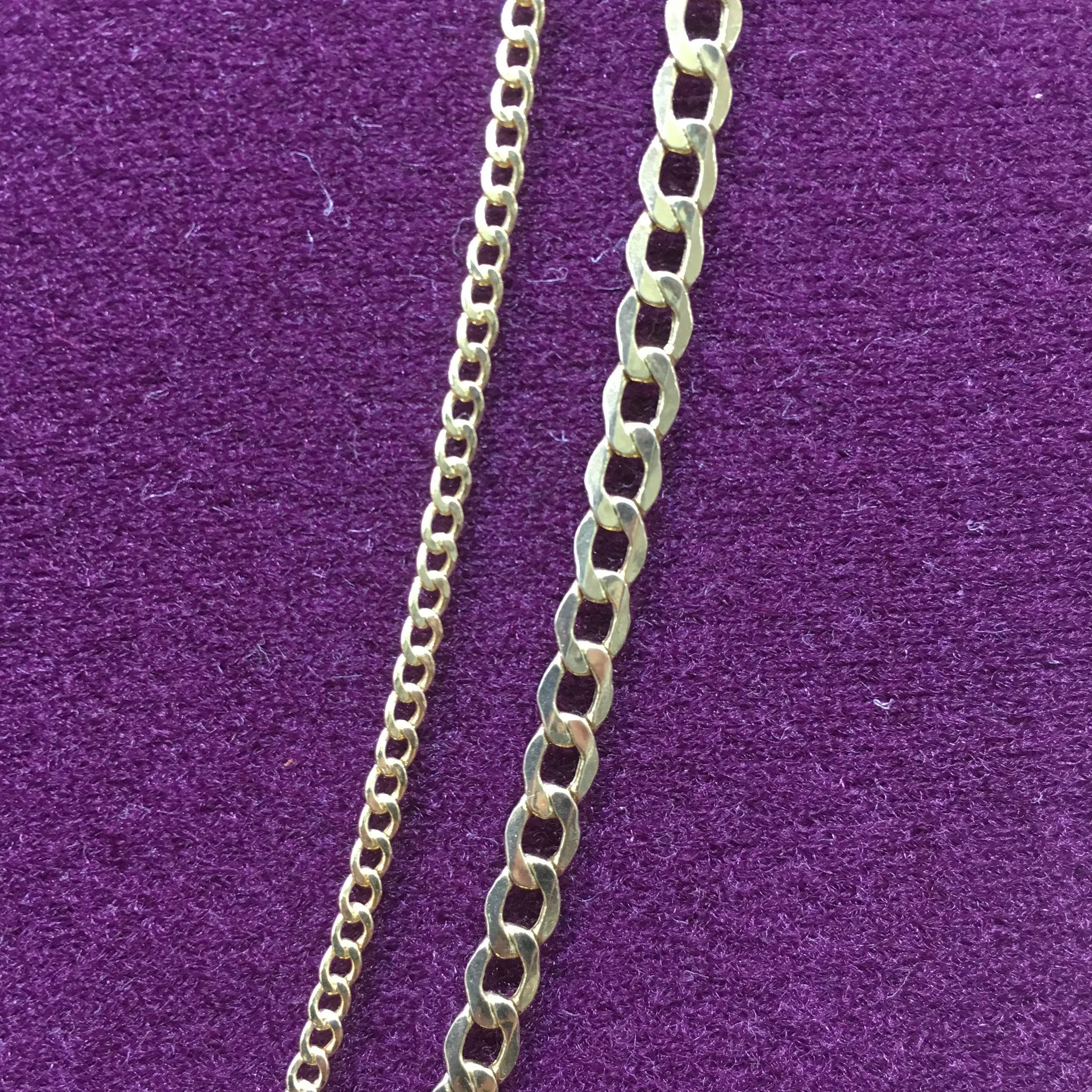 Lightweight Flat-Link Cuban Chain 14K