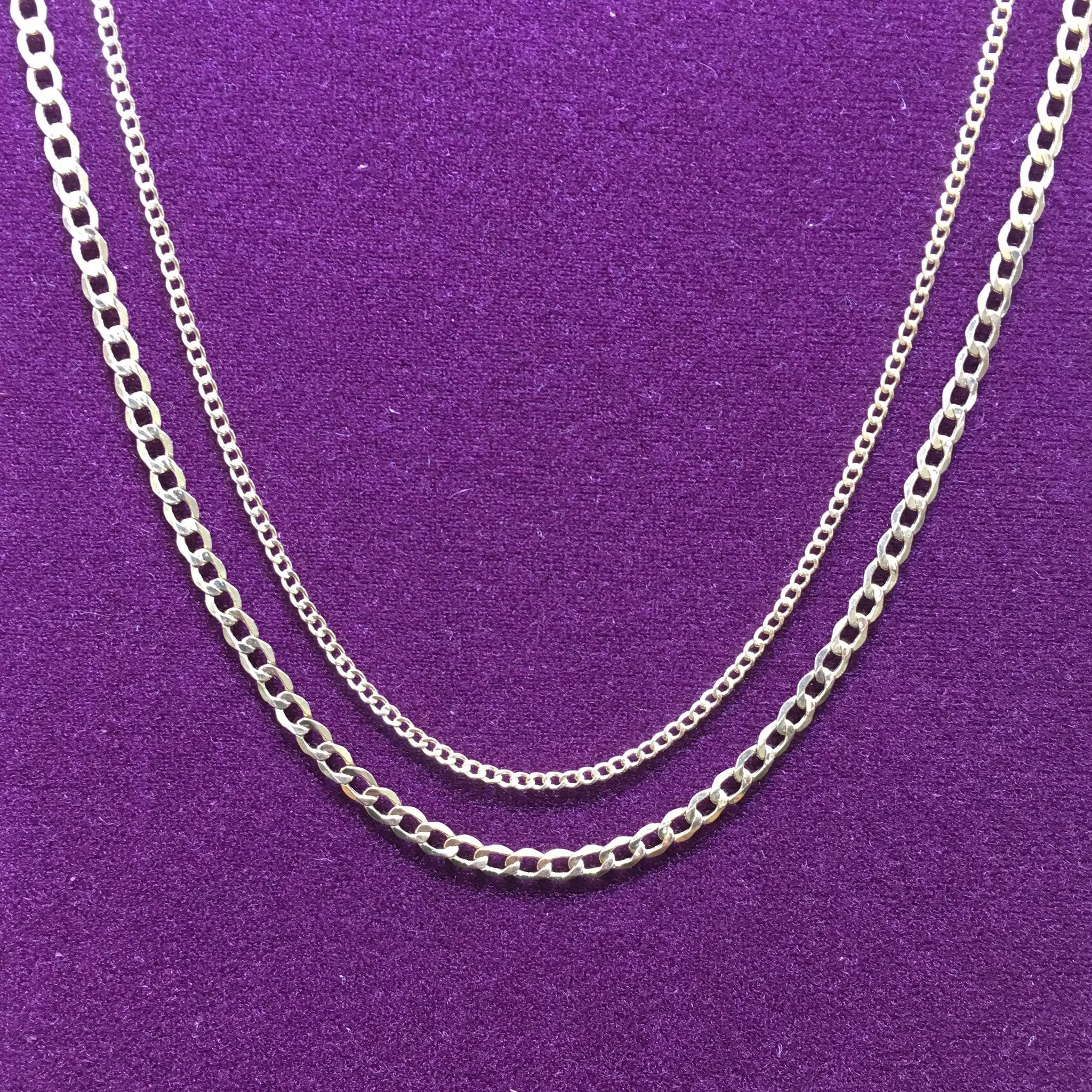 Lightweight Flat-Link Cuban Chain 14K