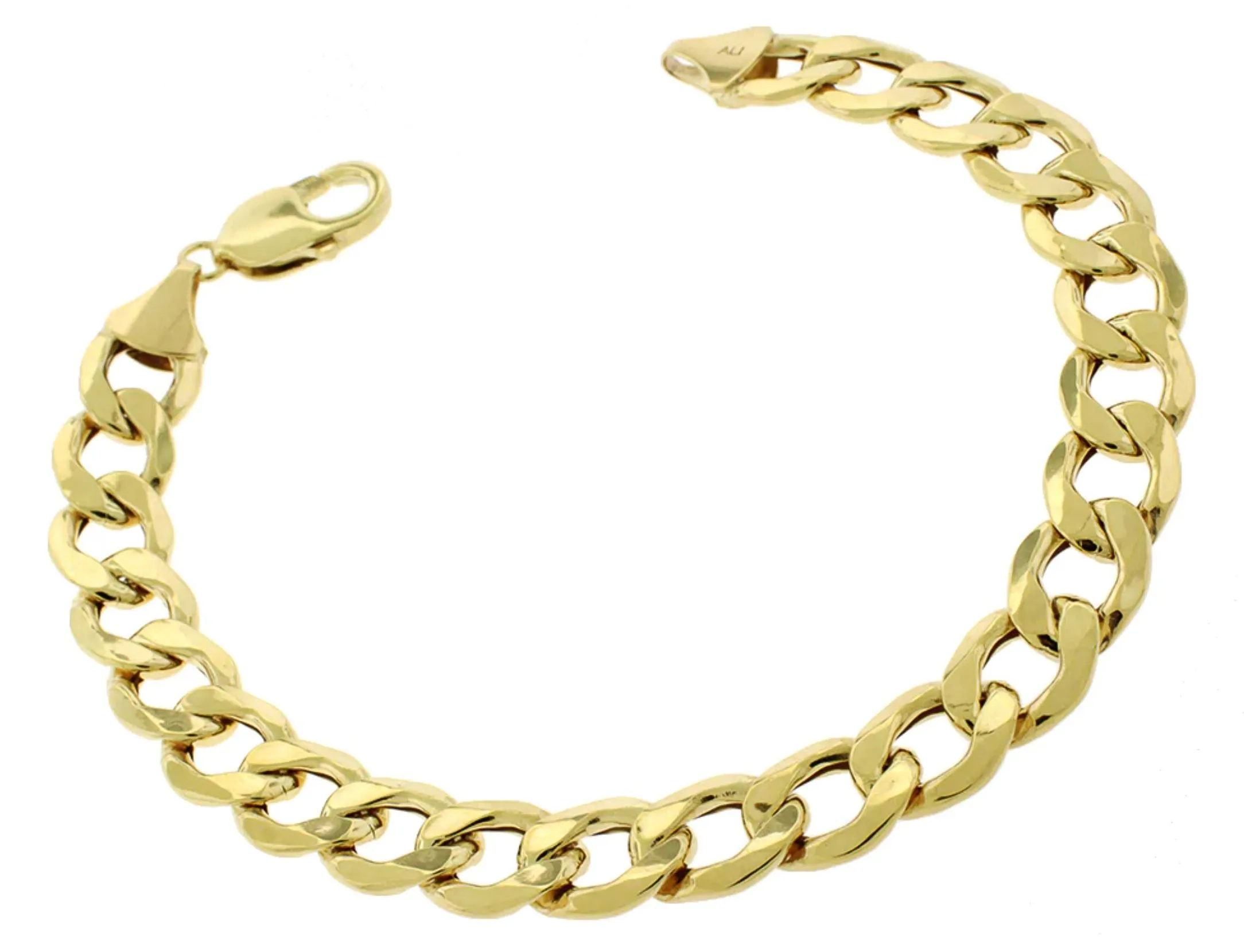 Lightweight Open Italian Cuban Bracelet (10K)